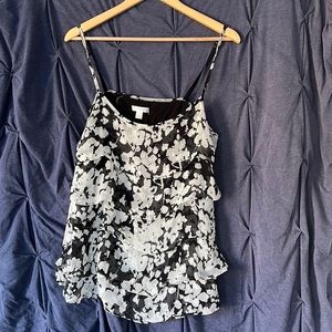New York & Co Tank Top with Ruffles